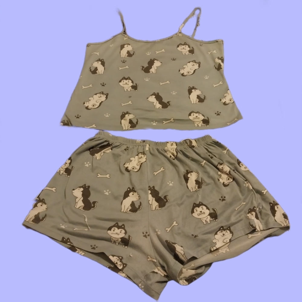Cute husky pajama set